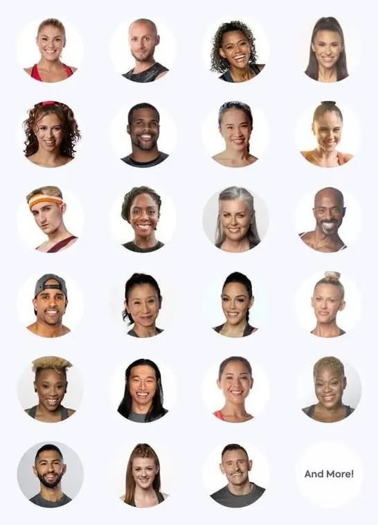 Portraits of twenty-three Daily Burn trainers, and more